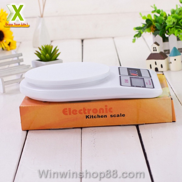 Cân điện tử nhà bếp mini Electronic Kitchen Scale cân thực phẩm 5Kg – 1G kèm pin (CÂN MỎ TRÒN)