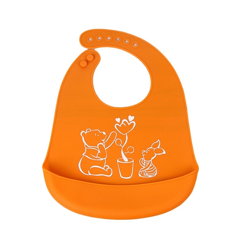 Yếm Ăn Cotton Chống Thấm Nước Họa Tiết Hoạt Hình Cho Bé