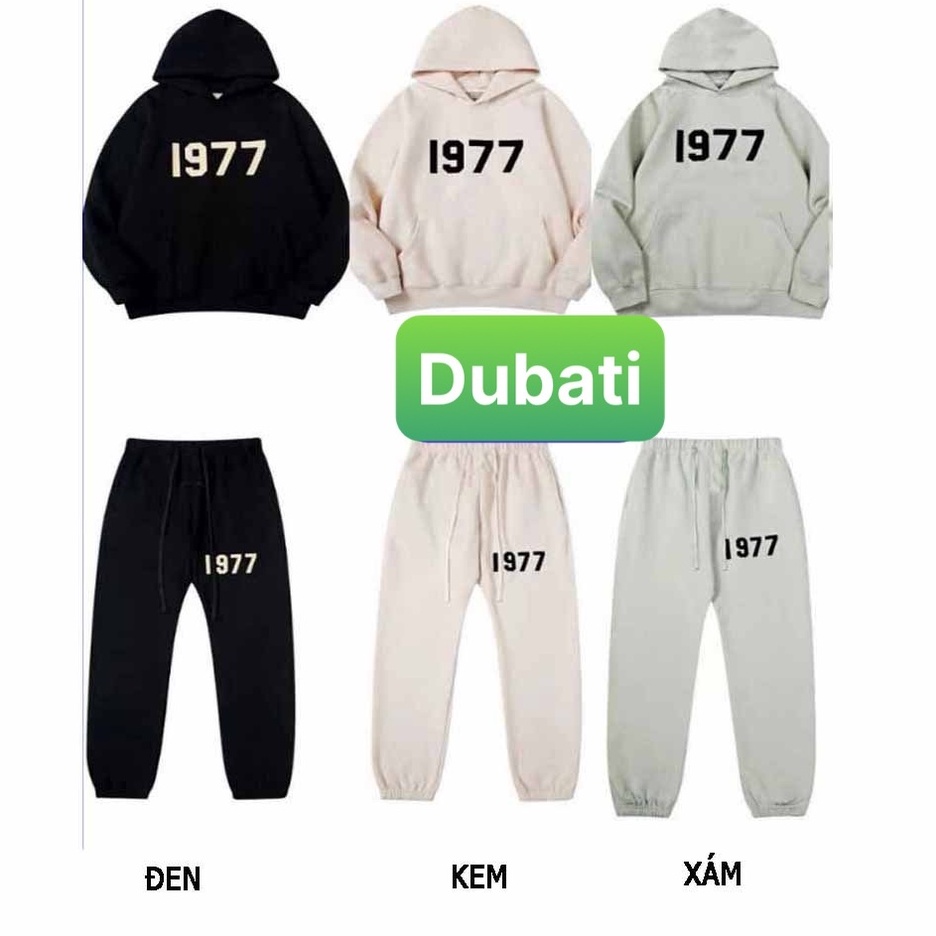 SÉT ĐỒ BỘ NAM NỮ HOODIE SWEATER NAM NỮ CHẤT THUN NỈ DA CÁ DÀY 1977 CHẤT VẢI DÀY MỊN MÀN VIP PRO - DUBATI FASHION