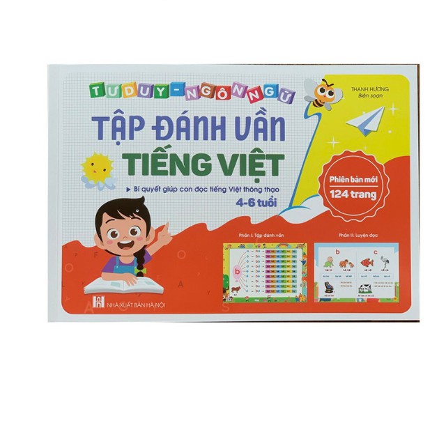 [Phiên Bản Mới] Tập Đánh Vần Tiếng Việt Cho Bé 4-5-6 Tuổi Chuẩn Bị Vào Lớp 1.Bí Quyết Giúp Con Đọc Thông Thạo Tiếng Việt