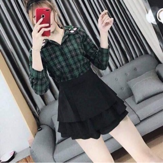 Chân váy tầng bigsize ảnh thật 55->85kg