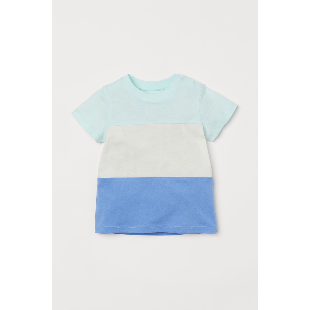 Áo phông hè cotton bé trai HM Auth (Link 2) Size 4-6m đến 3-4y