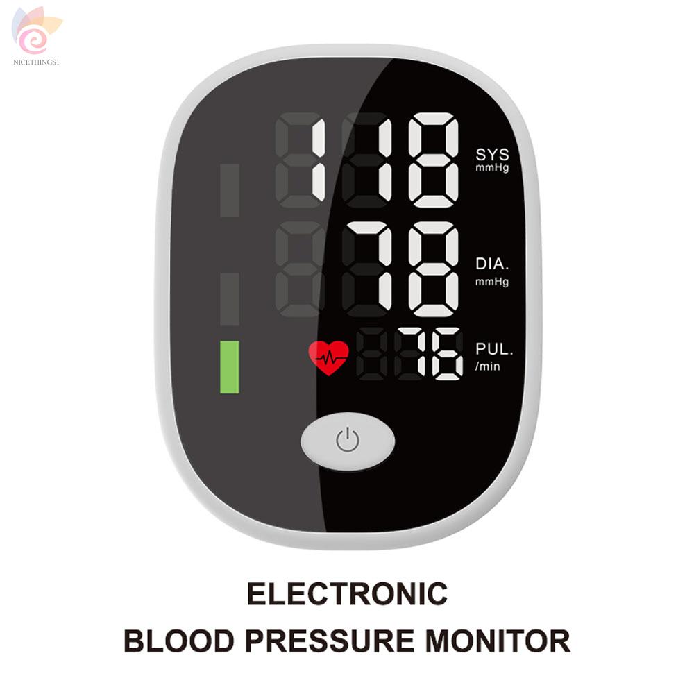 ET Household Mini Size Full Automatic Upper Arm Band Type Digital Electronic Blood-Pressure Meter Lightweight Portable Sphygmomanometer