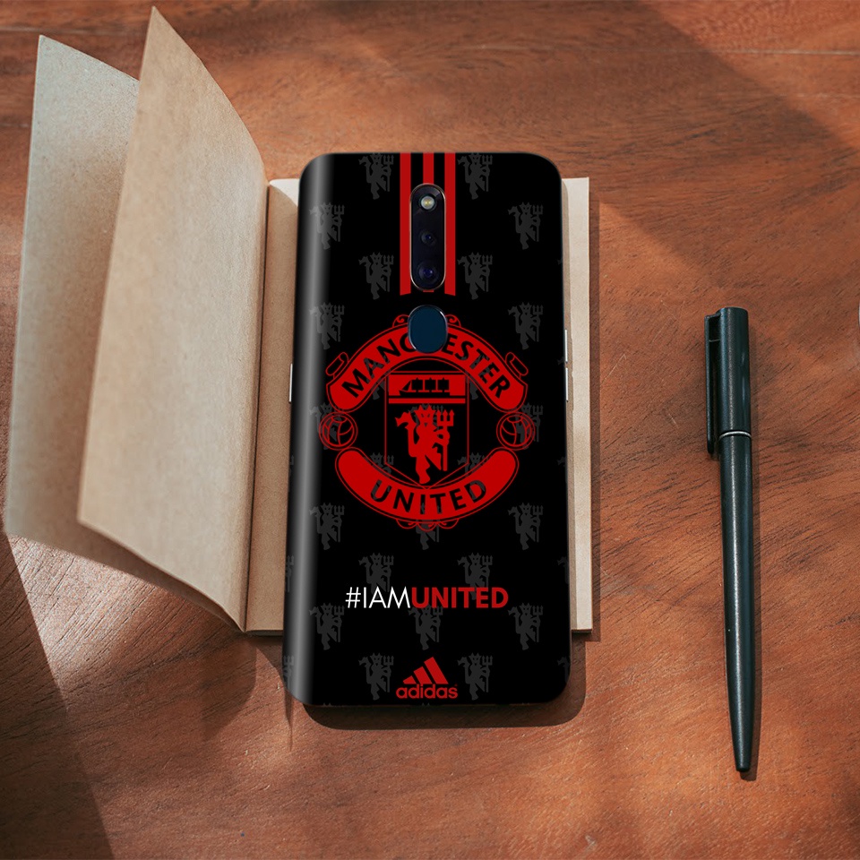 Miếng Dán Skin Điện Thoại In Hình Mu Dán Lưng ManU Cho Iphone 6/ 7/ 8/ X/ XS/ 11/ 11 Pro Max Và Dòng Máy Android