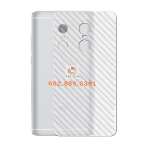 Miếng dán mặt lưng skin carbon Xiaomi Redmi 4X/4A
