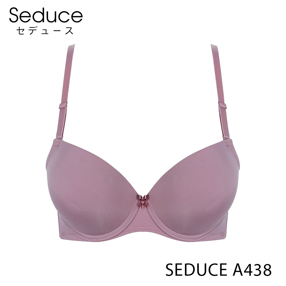 Áo Lót Nữ Trơn Mút Dày Có Gọng 3/4 Cup Seduce A438