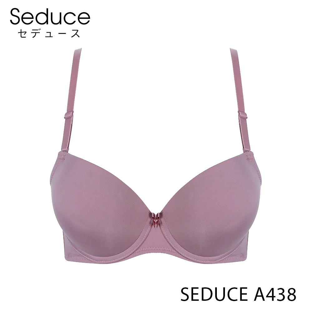 Áo Lót Nữ Trơn Mút Dày Có Gọng 3/4 Cup Seduce A438