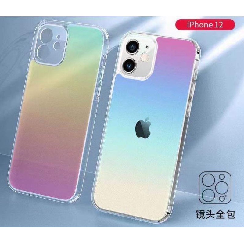 Ốp lưng phản Quang đổi màu cho iPhone 12, 12 Pro, 12 Pro Max, 11, 11 Pro Max đổi màu theo từng ánh nhìn bảo vệ camera