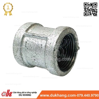 Măng song thép mạ kẽm -Hai đầu ren trong mạ kẽm