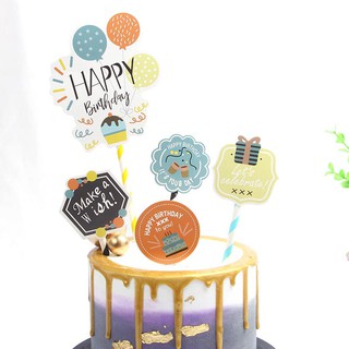 Set cắm Happy birthday đủ mẫu