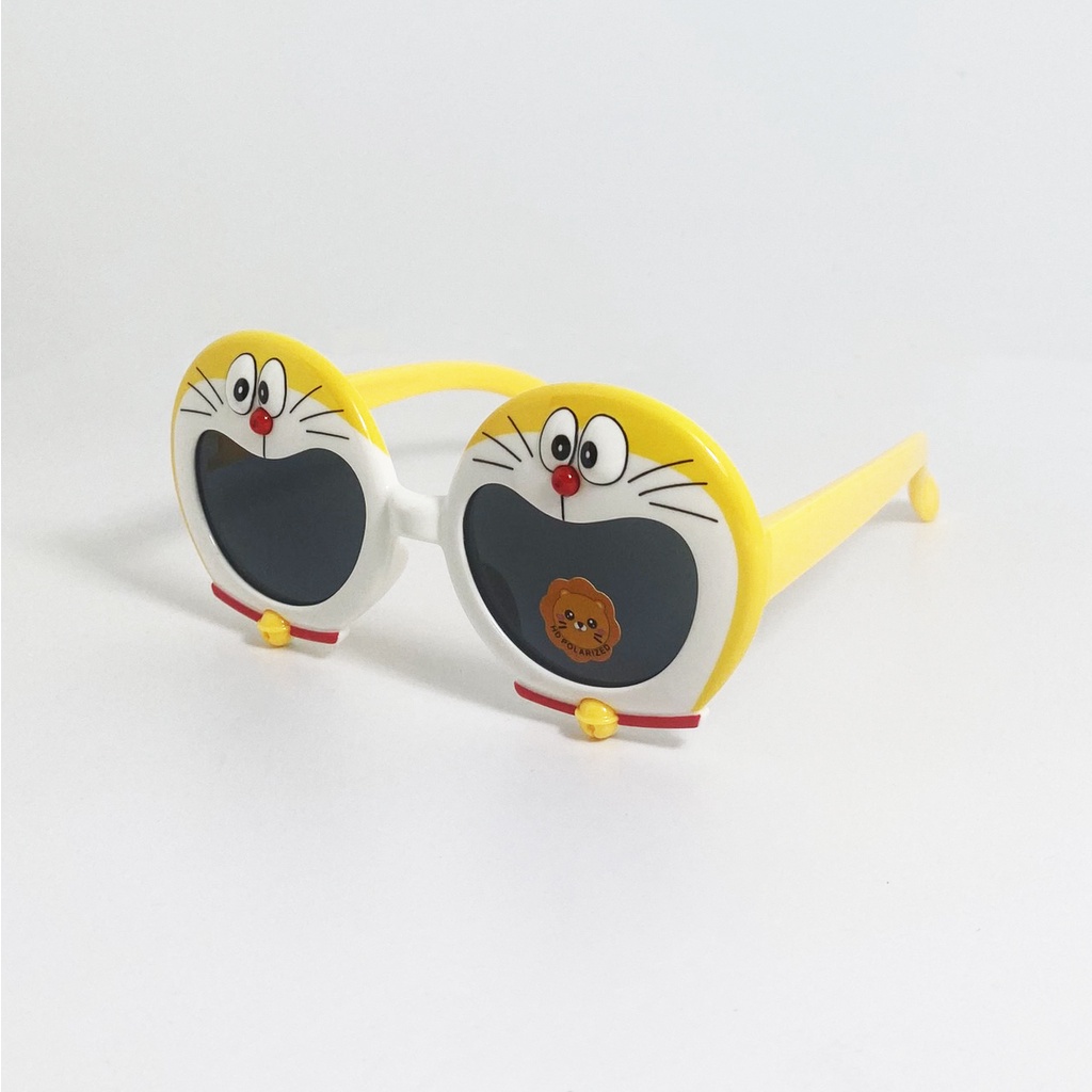 Kính mát trẻ em JJ8072 gọng nhựa dẻo cao cấp, kiểu kính hình doreamon nhiều màu đáng yêu dành cho bé từ 2 đến 7 tuôi