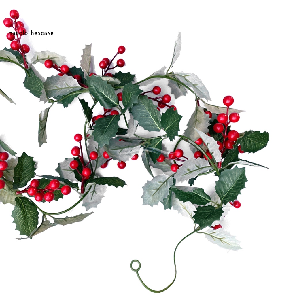 Lá Cây Nhân Tạo Màu Đỏ Trang Trí Giáng Sinh DIY