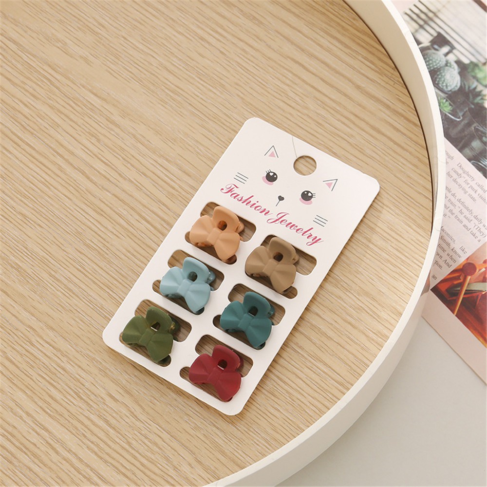Bộ 6 Kẹp Tóc Hình Nơ Ngọt Ngào Cho Nữ