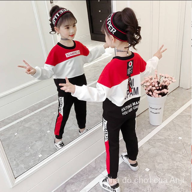 Girls Spring Suit Sweaters New Kids Fashion Baby Girls Spring And Autumn, Two Piece Children's Clothes