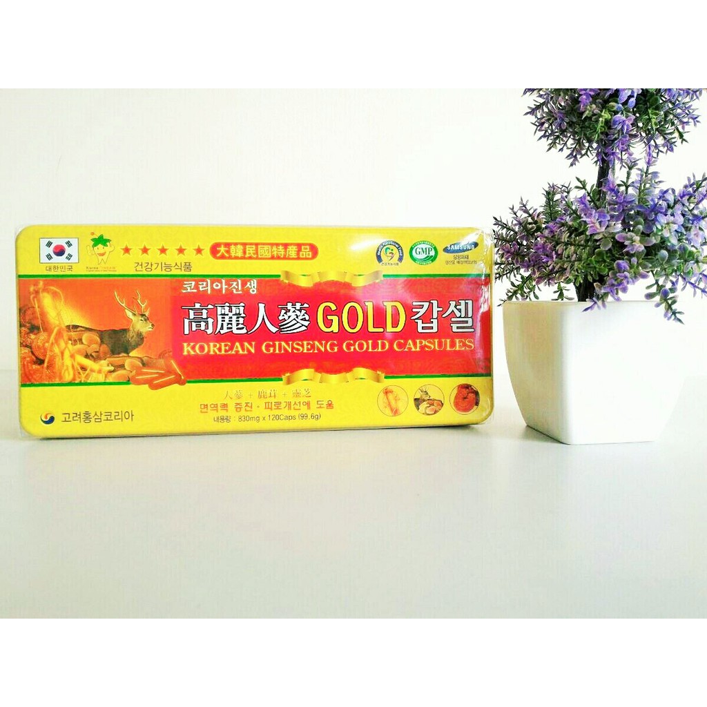 Viên đạm hồng sâm nhung hươu linh chi, hộp 120 viên - Đạm sâm tổng hợp hàn quốc - tranglinhkorea | BigBuy360 - bigbuy360.vn