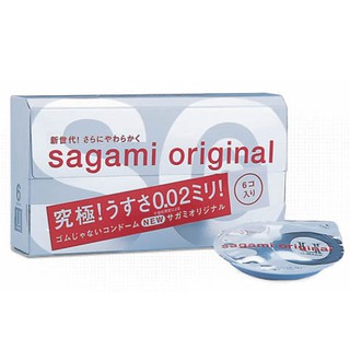 Bao cao su sagami original 0.02 hộp 6 bcs - bao cao su cực siêu mỏng - bao cao su chính hãng