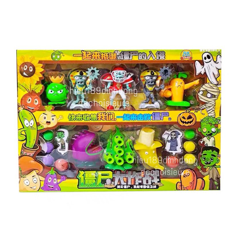 Hộp Đồ Chơi Game Hot Plants vs Zombie nhiêu nhân vật