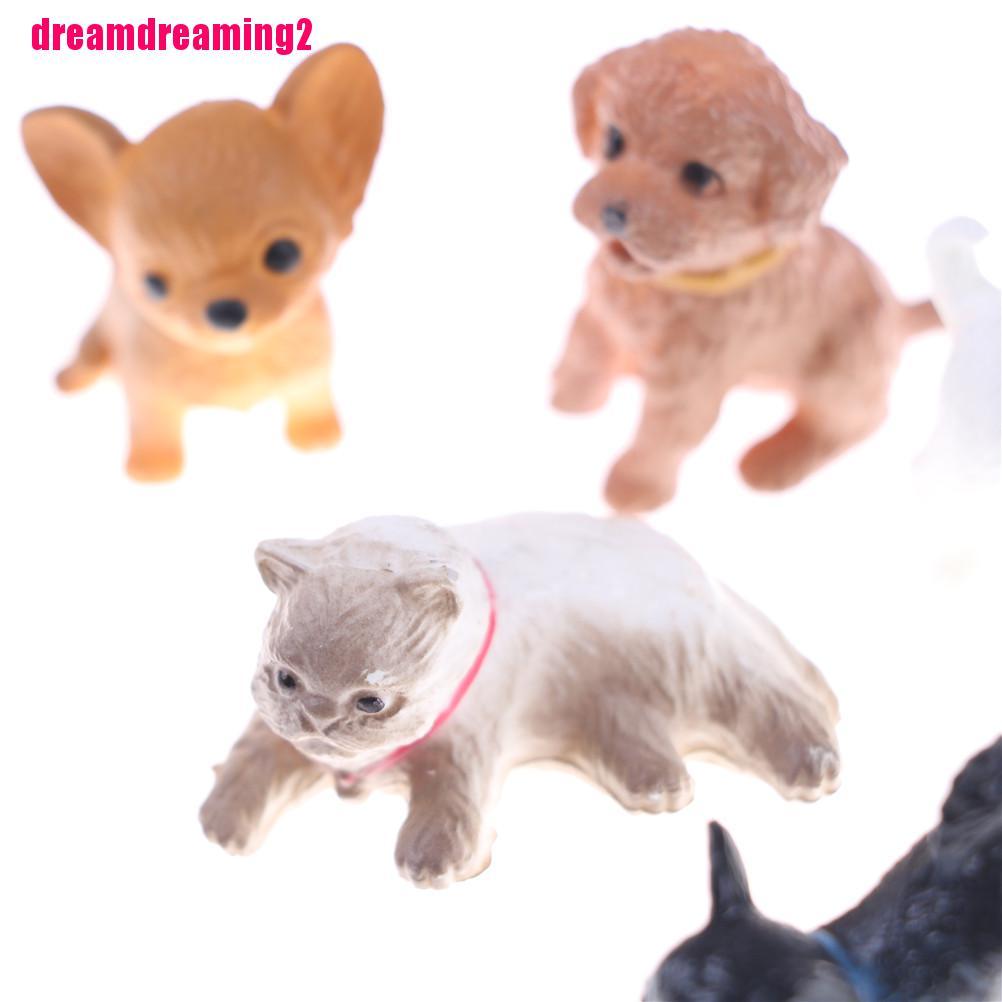 Bộ 6 Chú Chó 3d Dễ Thương Dùng Trang Trí