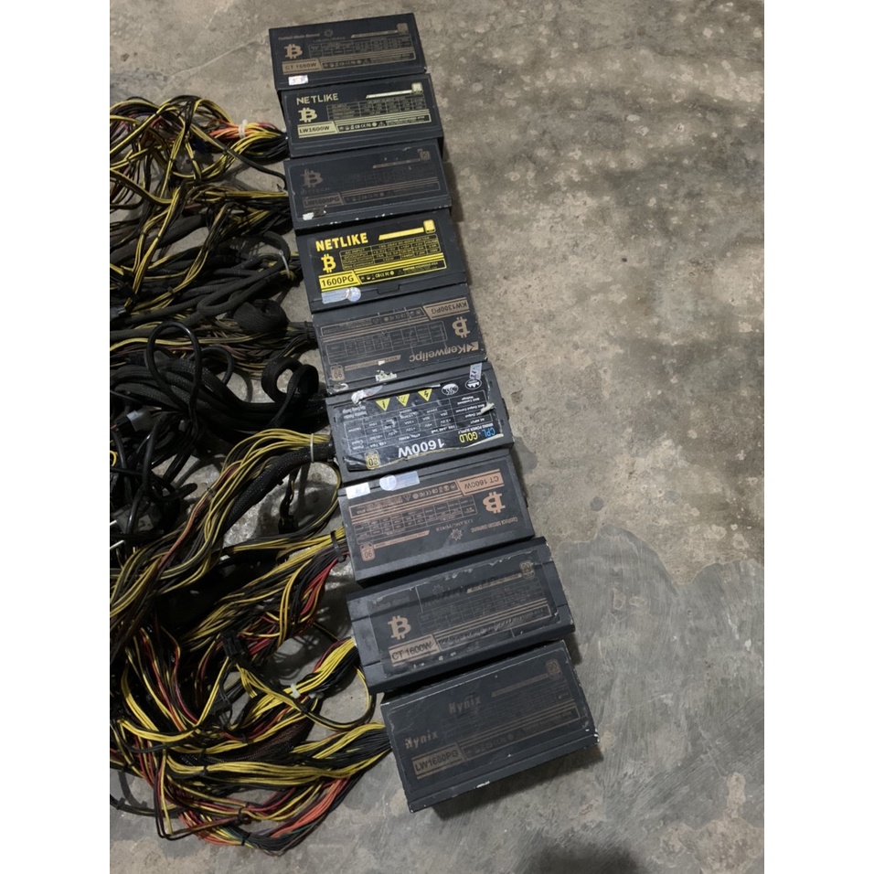 Nguồn đào bitcoin 1600w - 1300w gold plus