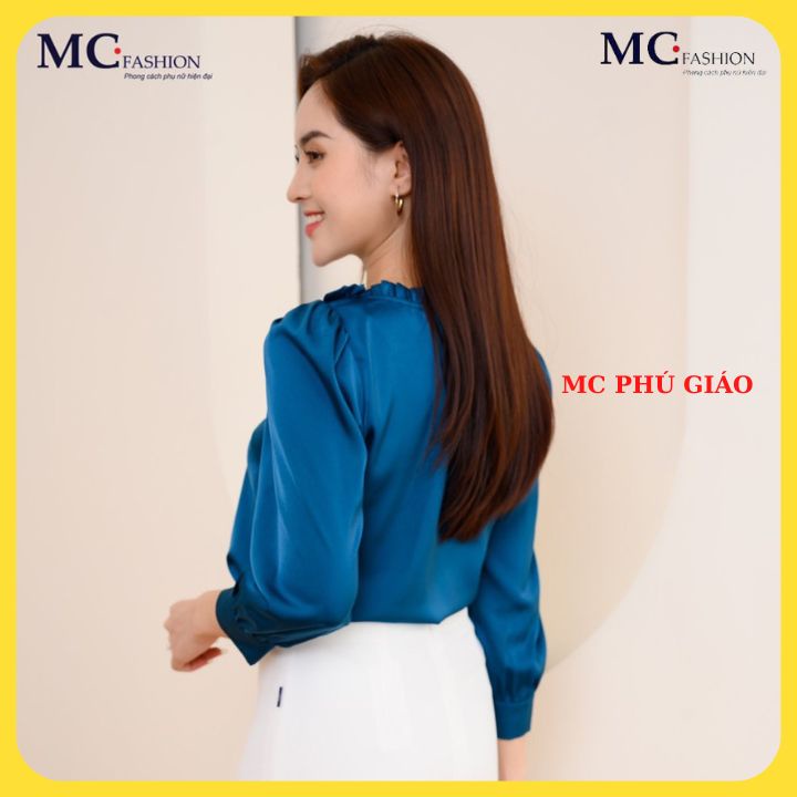 Áo Sơ Mi Nữ Tay Dài MC Fashion Công Sở Cao Cấp Đẹp Mềm Mịn Mát Không Nhăn Không Xù Thấm Hút Mồ Hôi TA1146