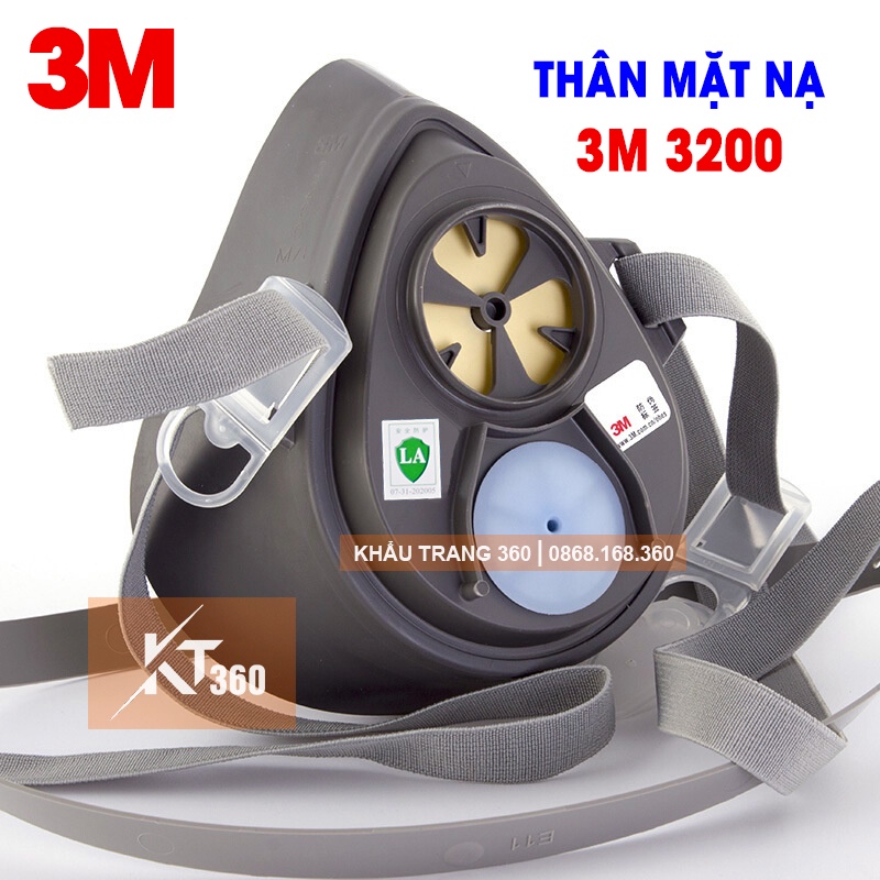 Thân Mặt Nạ Phòng Độc 3M 3200 (Chưa Gồm Phụ Kiện).