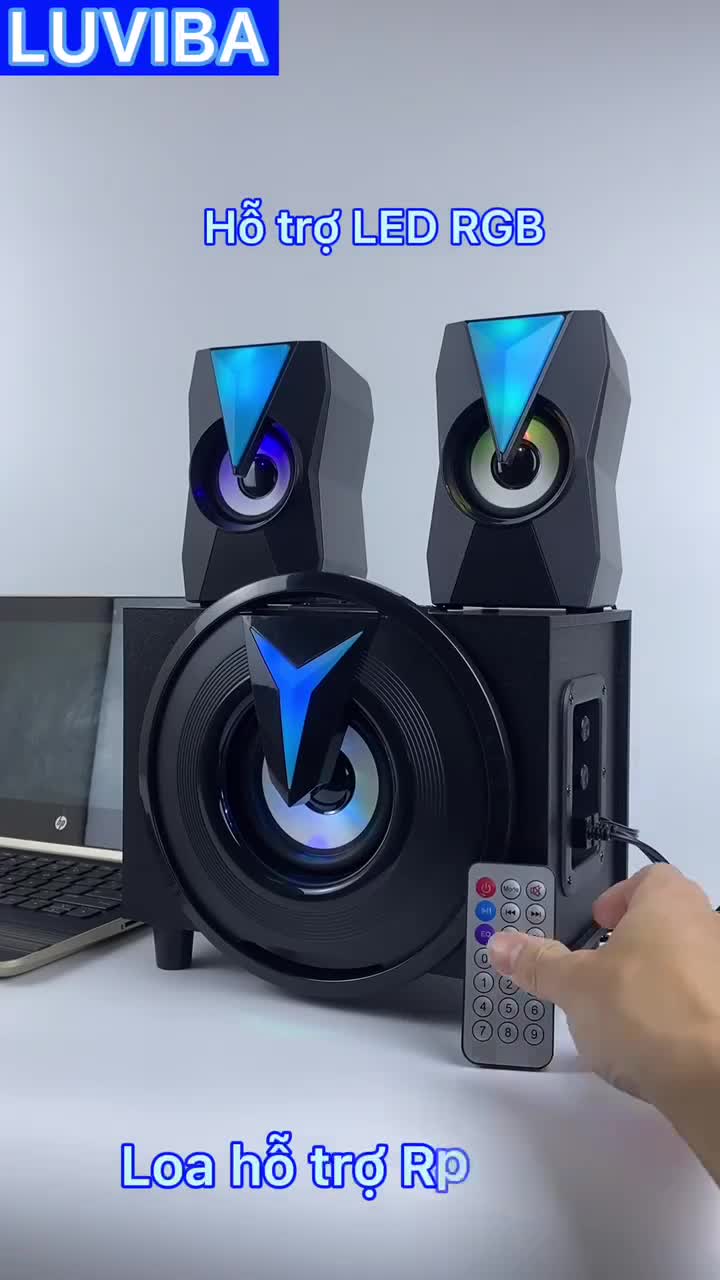 Loa bluetooth vi tính Luviba, loa máy tính để bàn K10 bass mạnh mini cây để bàn mini đẹp chất có dây giá rẻ | BigBuy360 - bigbuy360.vn