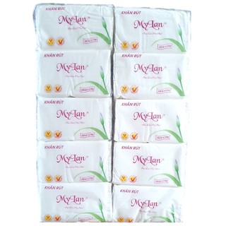 Combo 10 cục khăn giấy rút mỹ lan