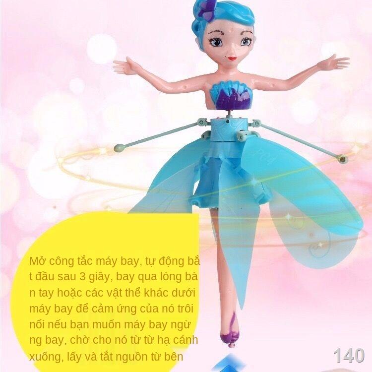 Đồ chơi trẻ em công chúa búp bê bay cảm ứng bằng tay Phát Sáng - cô tiên nhỏ bay, máy bay không người lái