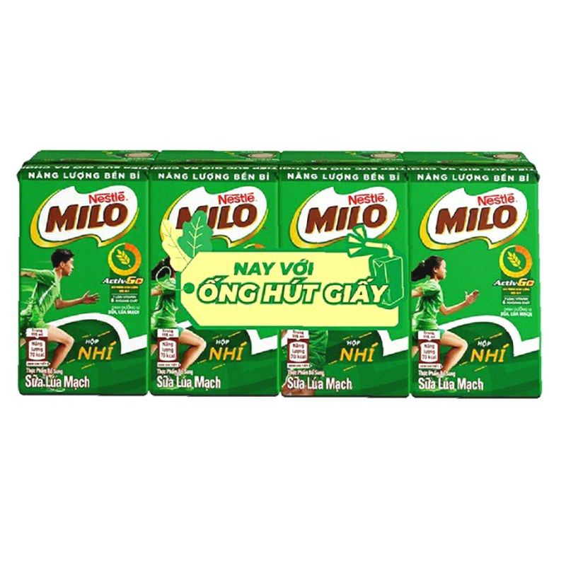 Lốc 4 hộp sữa milo nhí 115ml/ hộp