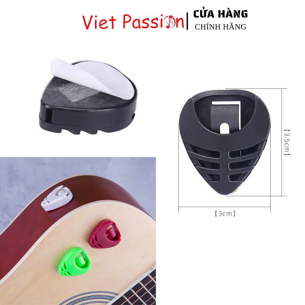 Hộp dán đựng pick phím gảy trên đàn guitar chất lượng VietPassion