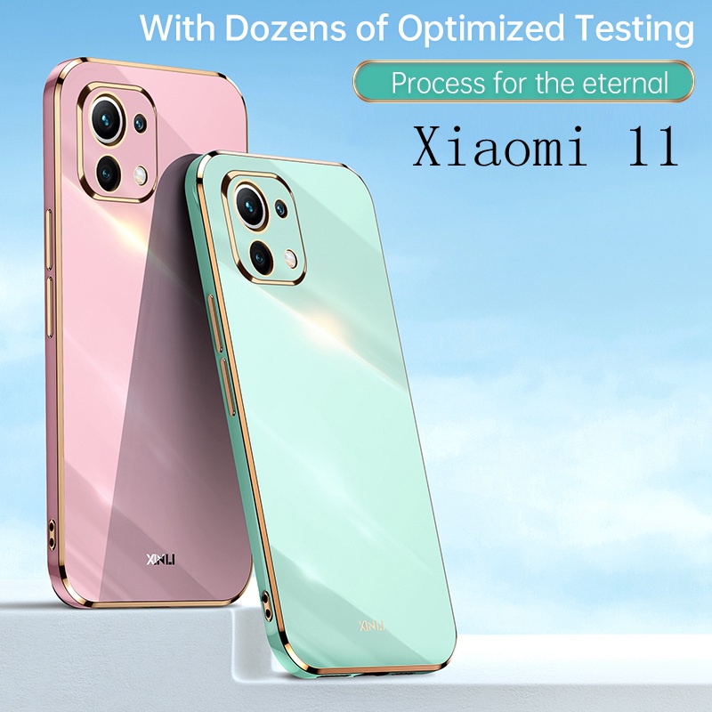 Ốp Điện Thoại Mềm Mạ Điện Cho Xiaomi 11 Lite 5G NE Mi 11 12 12X 12 Lite 12Pro Mi 11T Pro