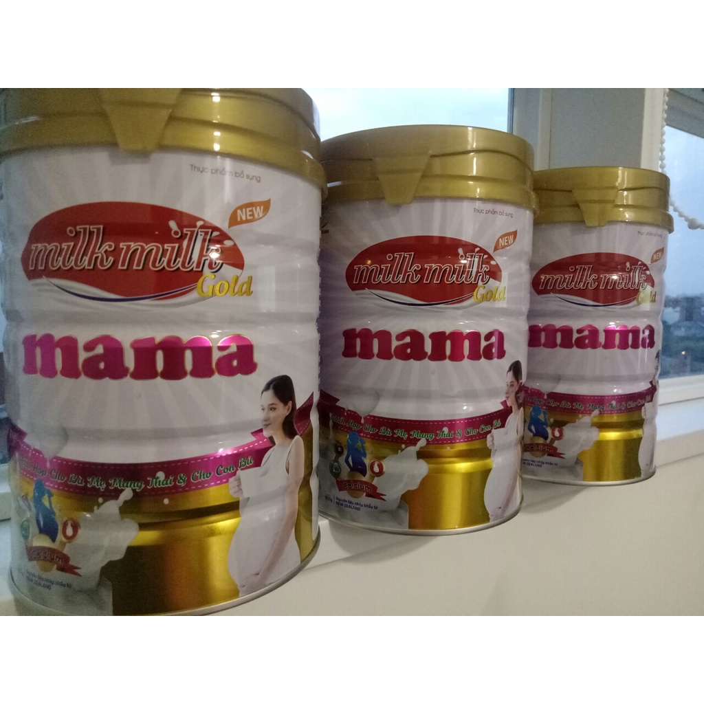 Sữa Milkmilkgold Mama 900g cho mẹ mang thai và đang cho con bú - Ít béo, hương vani thơm ngon dễ uống