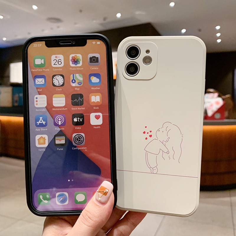 Ốp lưng cao cấp cạnh vuông   5s/6/6plus/6s/6splus/7/7plus/8/8plus/x/xr/xs/11/12/pro/promax