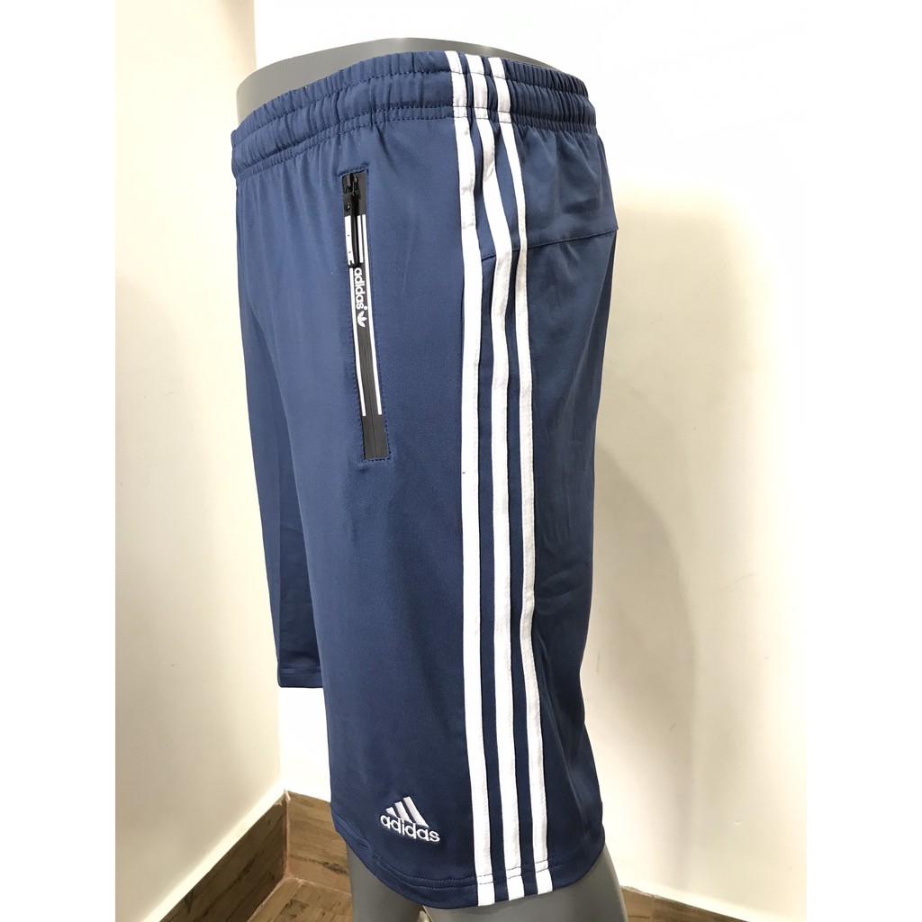 Quần short thể thao túi dây kéo 3 sọc cá tính thun polyester - SXK06