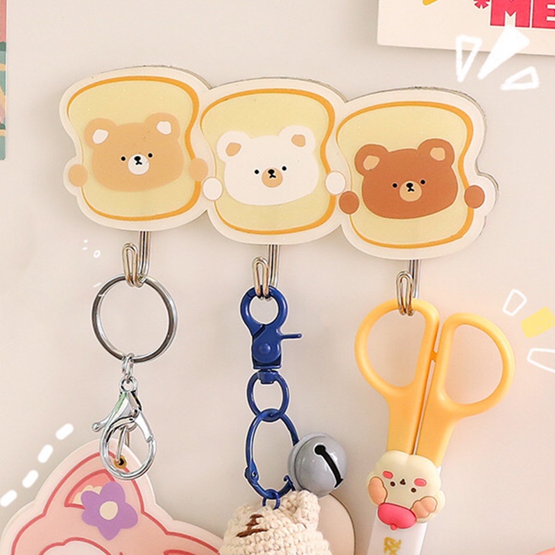 Móc Treo Đồ Dán Tường Tự Dính Kiểu Hoạt Hình Dễ Thương