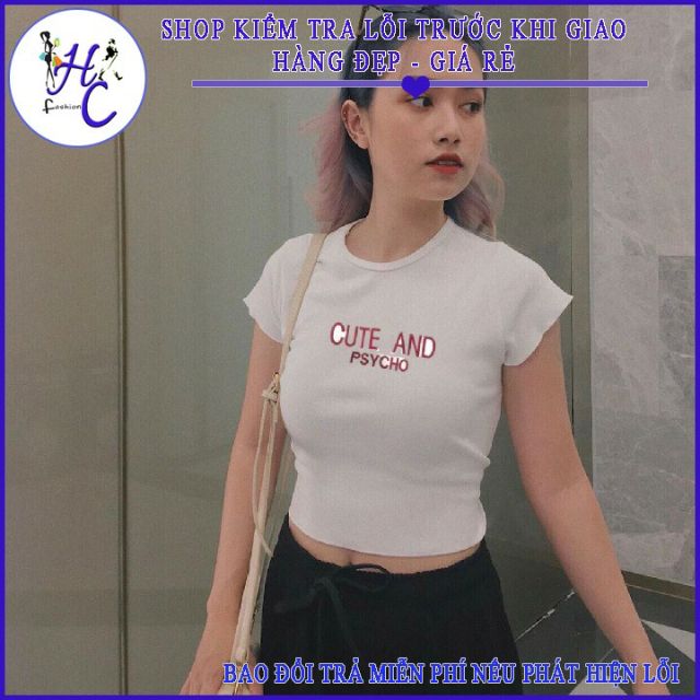 Mẫu Mới.Áo Kiểu Croptop Thun Borip Thêu Chữ Thời Trang-hàng có sẵn