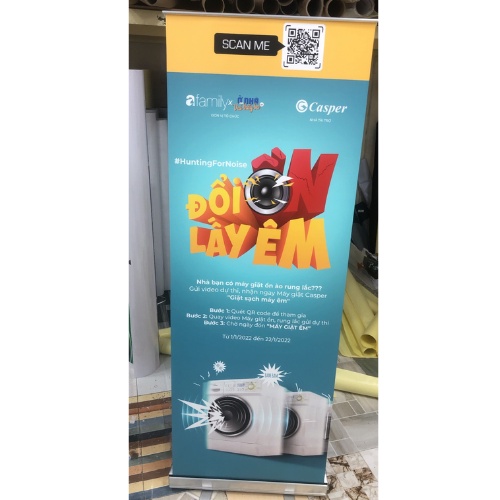 Standee Cuốn Nhôm Cao Cấp 0.6x1,6m - 0.8x2m, Khung standee cuốn nhôm cao cấp, cuốn nhôm tốt