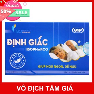 Viên uống Định Giấc Isopharco - Hỗ trợ dưỡng tâm an thần, giúp ngủ ngon