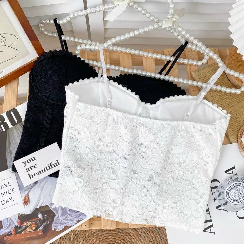 Áo 2 dây ren viền hàng QC