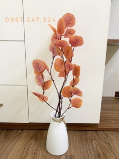 Cành lá bạch đàn giả - màu cam