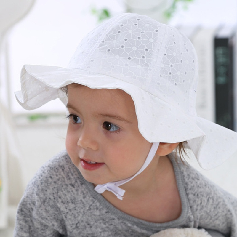 Nón Bucket Rộng Vành Chất Liệu Cotton Thời Trang Đi Biển Mùa Hè Cho Bé Gái
