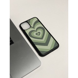 Ốp lưng cao cấp THINKCASE IPHONE Green Heart Wallpaper