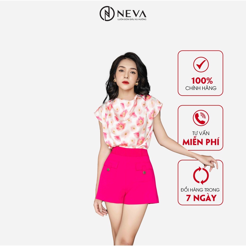 Áo croptop Neva in hoa poppy W130299 [NEVA X HỒ NGỌC HÀ || FASCINATED BLOOM]