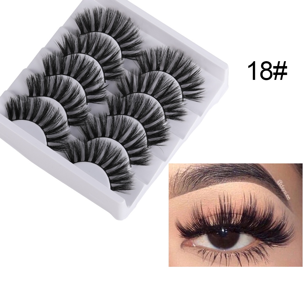 Cặp lông mi giả 3D mềm và dày bằng lông chồn
 | BigBuy360 - bigbuy360.vn