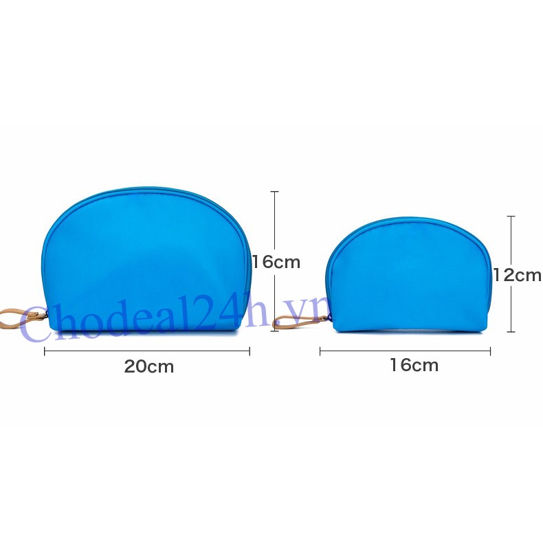 Túi đựng mỹ phẩm nhỏ gọn ( xanh rêu nhạt)