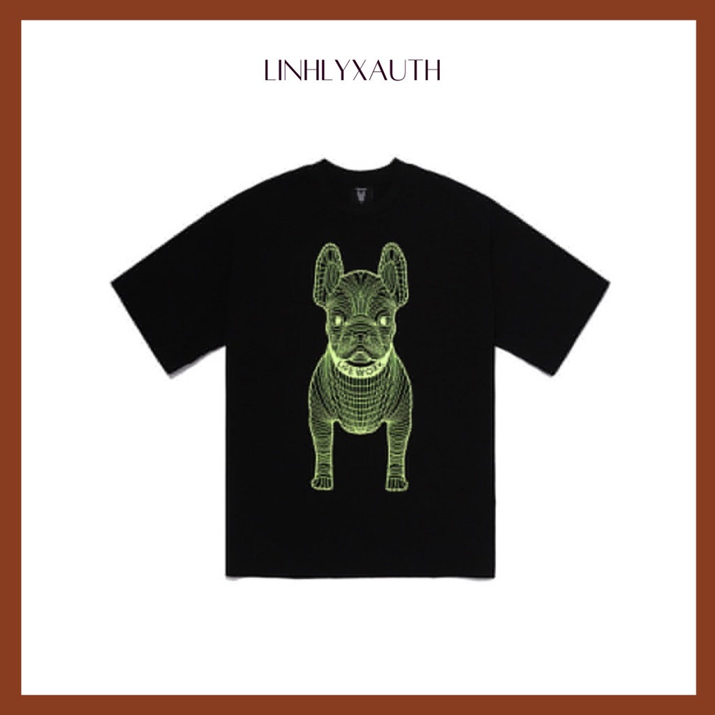 (Hàng chính hãng) Áo thun LIFEWORK BIG LOGO hình chó tay lỡ Unisex màu DEEP BLACK LinhLyxAuth