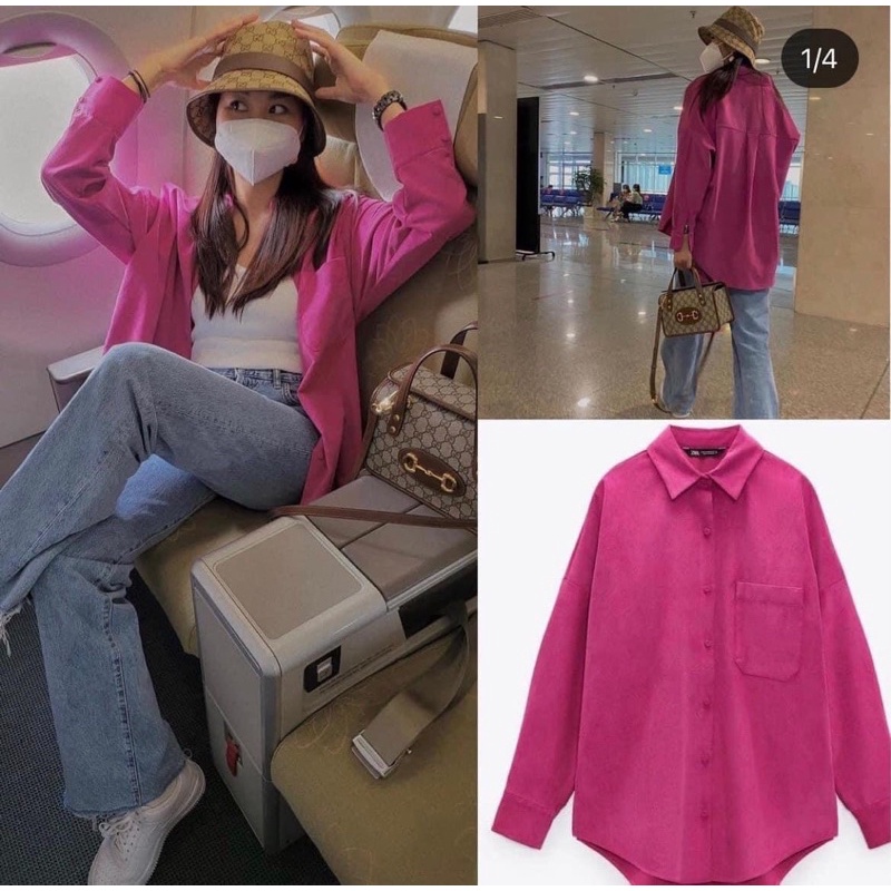 Áo Sơ Mi Trơn Dài Tay Nữ [FREESHIP] 🌸 Thun polo form rộng bánh bèo màu TRẮNG | HỒNG | ĐỎ cá tính Ulzzang 🌸 | BigBuy360 - bigbuy360.vn