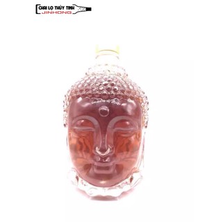 BÌNH THUỶ TINH ĐỰNG RƯỢU ĐẦU PHẬT 750ML