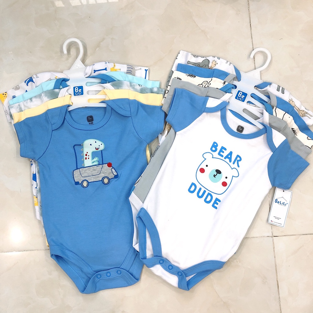 Bodysuit Chip Cho Bé Trai Bé Gái Sơ Sinh - Bộ Quần Áo Liền Thân Body Suit Cho Bé Từ 0-12 Tháng Tuổi