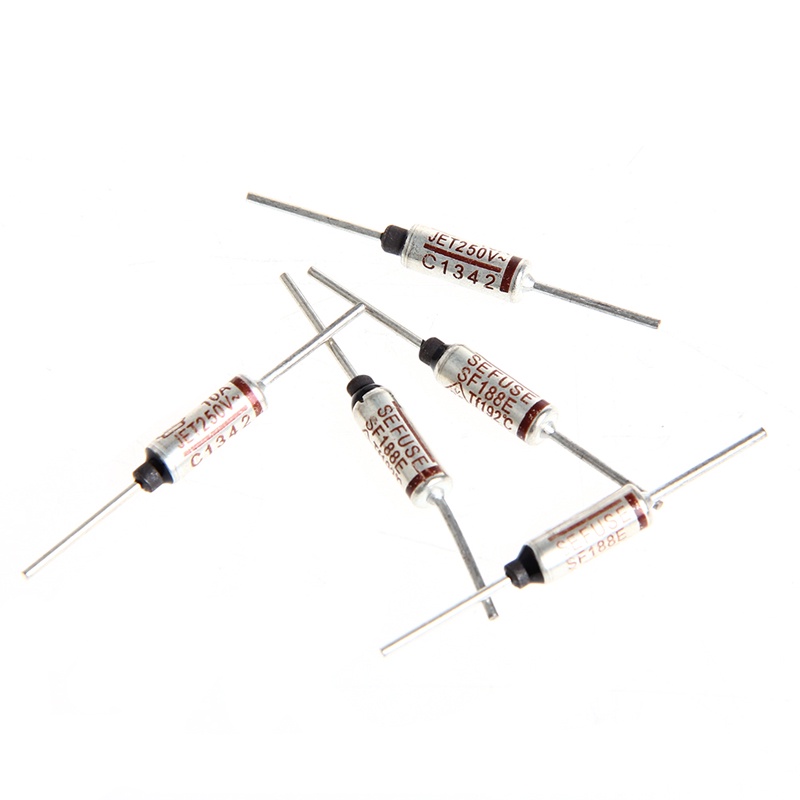 Set 5 cầu chì nhiệt mini 250 V10A 192 độ vỏ kim loại